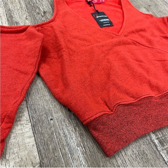 NWT n:Philanthropy Ventura Sweatshirt In Red Size Small or XL - Picture 5 of 7